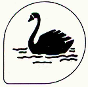 Martellato Martellato Swan Plastic Decorating Cake Stencil