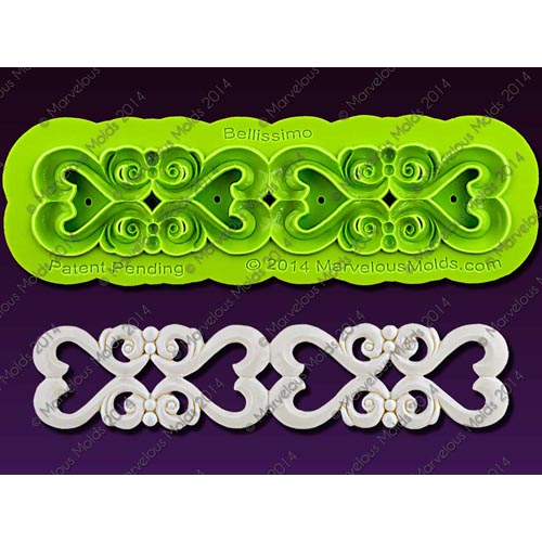 Marvelous Molds Bellissimo-Scroll Silicone Fondant Mold by Marvelous Molds