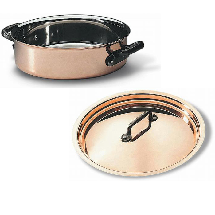 Matfer Matfer Copper Saute Pan Brazier - 5-1/4 Quart, No Lid