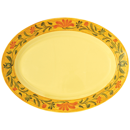 G. E. T. OP-618-VN Melamine Platter, Oval, Venetian Pattern - 18" x 13.5"