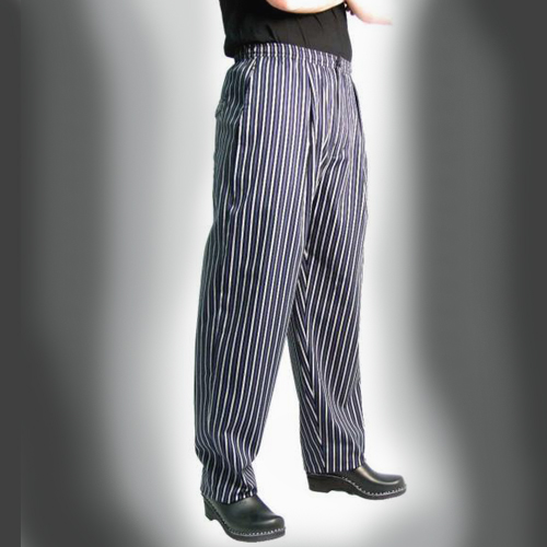 Chef Revival Chef Revival Executive Chef Pants Cotton Blue/Gray Soho Stripe - S
