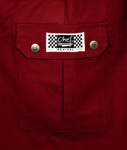 Chef Revival Chef Revival Claret Cargo Pants 100% Cotton - L