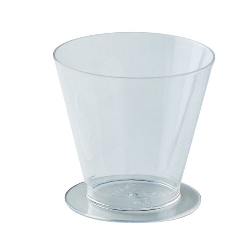 Martellato Round Dessert Cups Clear Plastic, 2 3/4