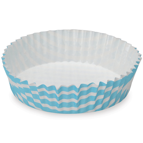 Welcome Home Brands Welcome Home Brands Stripe Blue Ruffled Paper Baking Pan
