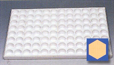 Martellato Martellato Polycarbonate Production Mold Hexagon Single Portion Petit Fours-1.5 oz. capacity (Frame & Mold)