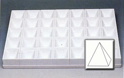 Martellato Martellato Polycarbonate Pyramid Production Mold 4 oz. 35 cavities per tray