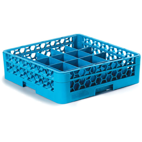 Carlisle Foodservice Carlisle RC20-114 OptiClean 20-Compartment Cup Dish Rack with 1 OPEN Extender