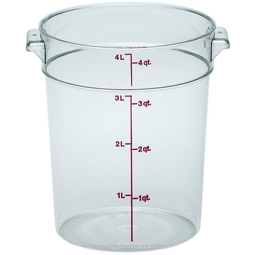 Cambro Cambro RFSCW4135 Round Storage Container Clear 4 Qt.
