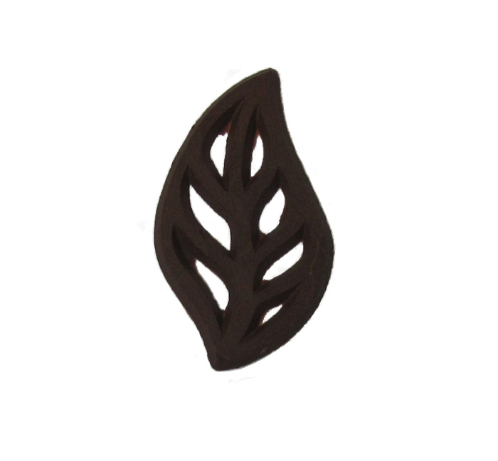unknown Flexible Chocolate Mold: Leaf 3mm High, 46mm x 81mm, 8 Cavities