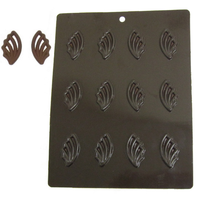 unknown Flexible Chocolate Mold: Wings, 6-Plus-6 Cavities