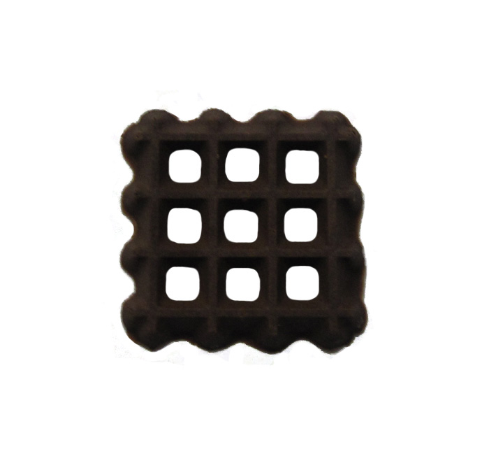 unknown Flexible Chocolate Mold: Waffle - 28mm: 20 Cavites