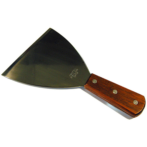 Pan Scraper Wooden Handle 5InchWide Blade Slanted eBay