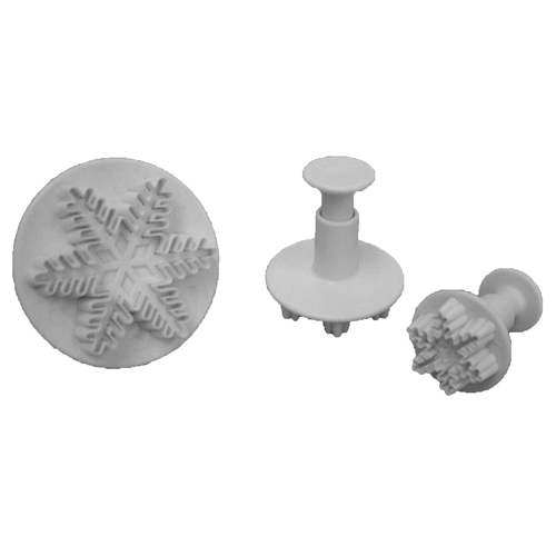 PME Sugarcraft PME Snowflake Plunger Cutter - Set of 3
