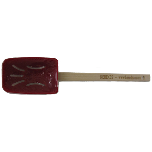 unknown Slotted Silicone Spoon Spatula with Wood Handle