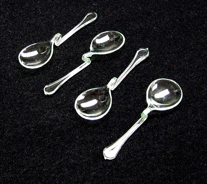 unknown Disposable Clip Clear Spoon 8cm (3-1/8