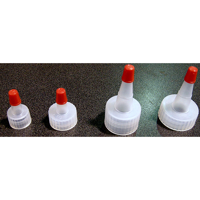 unknown Tops with Caps, for SQ Squeeze Bottles - 1 oz or 2oz