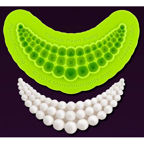 Marvelous Molds Classic-Pearl-Swag Silicone Fondant Mold by Marvelous Molds