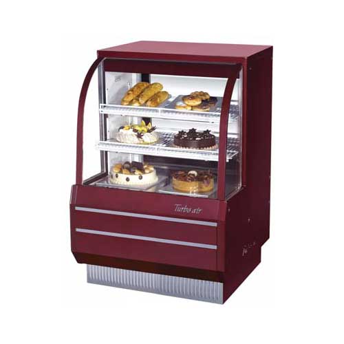 Turbo Air Turbo Air TCGB-36-DR Curved Glass Dry Bakery Case - 3'