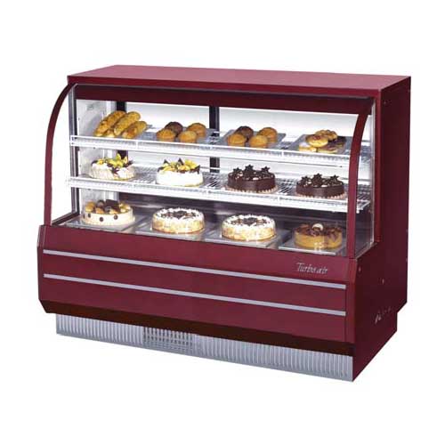Turbo Air Turbo Air TCGB-60-CO Curved Glass Refrigerated/Dry Bakery Case - 5'