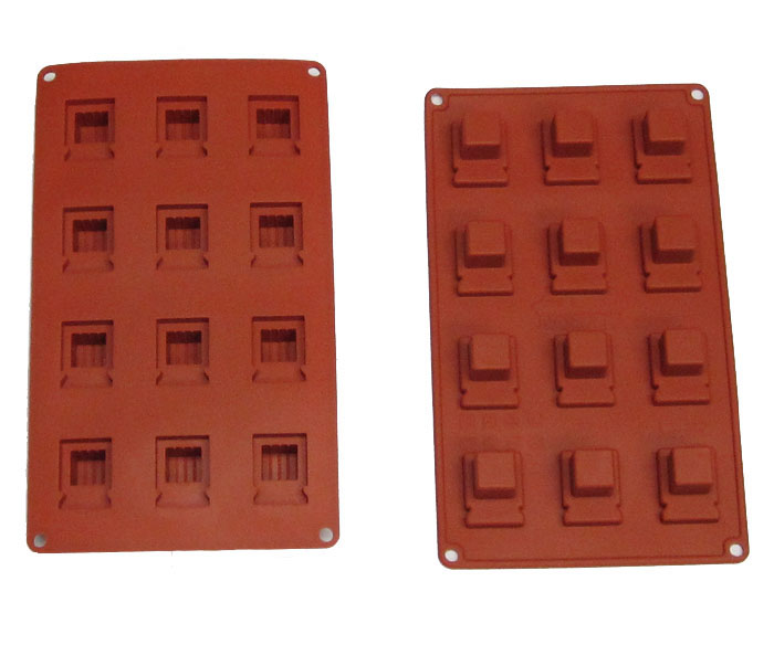 unknown Silicone Mold Head Tefillin, 12 Cavities, Cube of Each Cavity Measuring 3/4