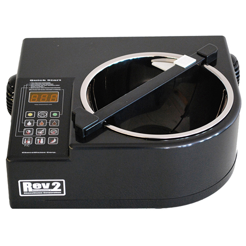 Chocovision Chocolate Tempering Machine Revolation 2, 220V for United Kingdom The Revolation 2 is a space-efficient tabletop-tempering machine, with all the features for the professional Chocolatier. 