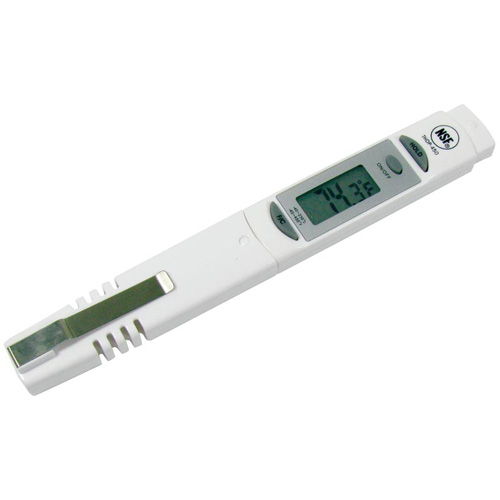 This new digital thermometer is F&deg;/C&deg; selectable with a temperature range of -40&deg; to 450&deg;. This water resistant thermometer offers a stainless steel stem, temperature hold feature and 