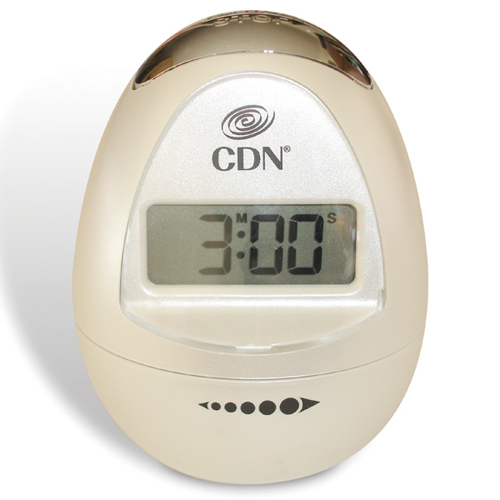 CDN CDN TM12-W Egg-Shaped Digital Timer, Pearl White