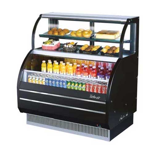 Turbo Air Turbo Air TOM-W-50SB Combination Merchandiser with Top Display Case 50
