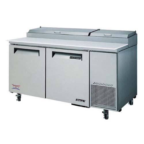 Turbo Air Turbo Air TPR-67SD Super Deluxe 2 Door Pizza Prep Table 20 Cu. Ft.