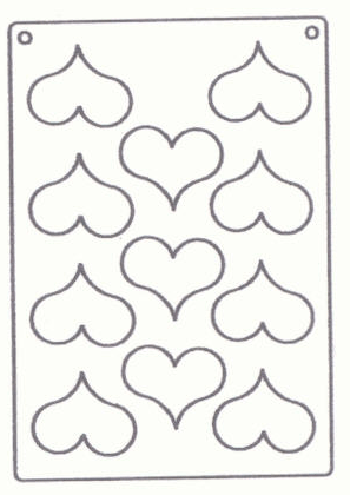 unknown Tuile Template, Puffy Heart, Overall sheet. 10.5