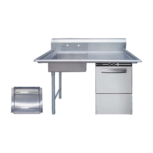 unknown Stainless Steel Undercounter Dishtable Left Hand Sink - 52