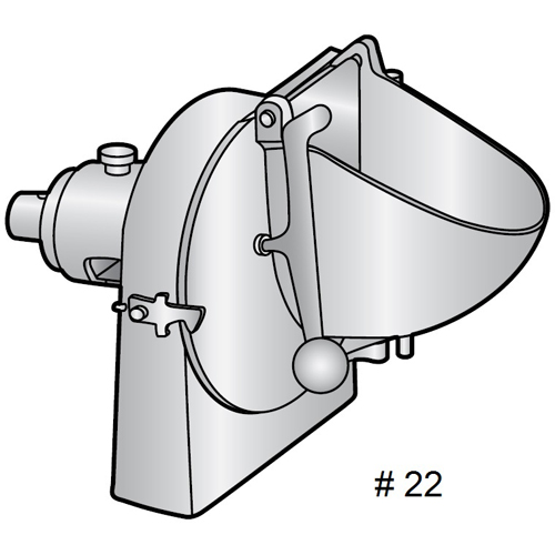 unknown Complete Vegetable Slicer Attachment for #22 Hub