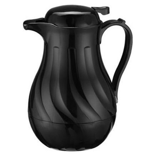 Winco Beverage Server Insulated, Black, 42 Oz.