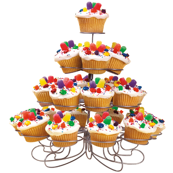 Wilton 307-826 Cupcakes & Dessert Stand / Tower. Holds 23 Cupcakes