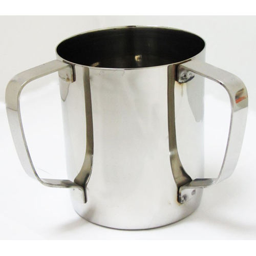 unknown Stainless Steel Wash Cup with Handles