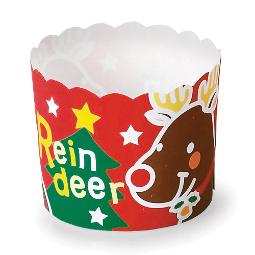 Welcome Home Brands Welcome Home Brands Reindeer Christmas Dispoable Paper Baking Cup