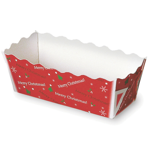 Welcome Home Brands Welcome Home Brands Merry Christmas Paper Red Mini Loaf Baking Pan