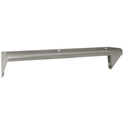 unknown Stainless Steel Wall Shelf with Turned-Up Sides, 12