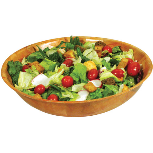 Winco Woven Wooden Salad Bowl