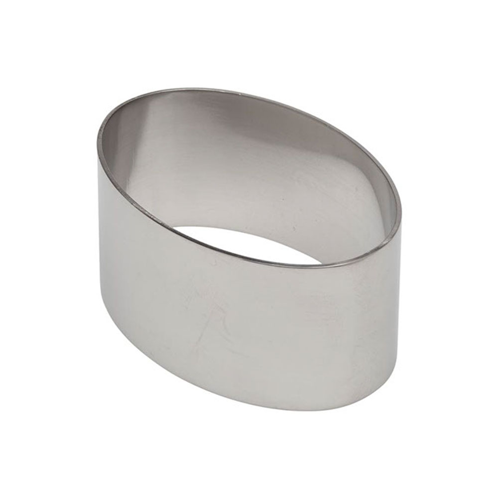 Ateco Stainless Steel Oval Dessert Ring, 3.2" x 1.5"