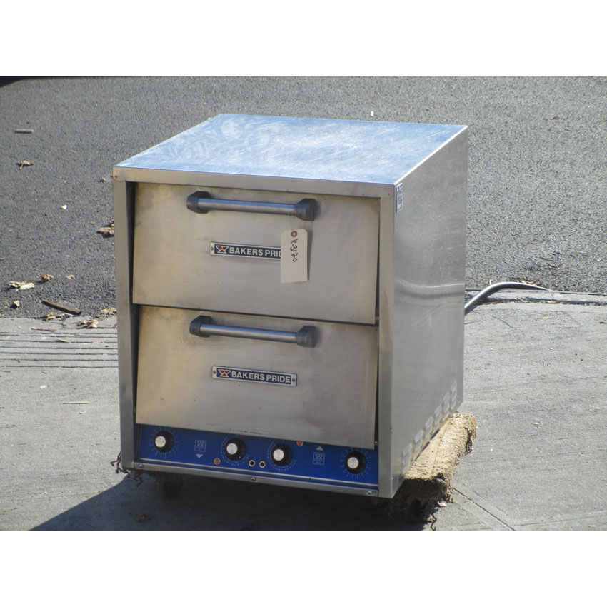 Bakers Pride P44 Electric Pizza / Pretzel Two Compartment Oven, Good Condition
