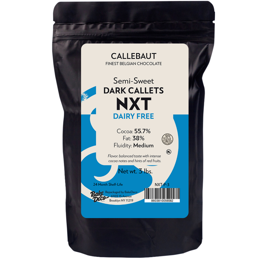 Callebaut NXT Dairy Free Semi-Sweet Chocolate Callets, 3 lbs.
