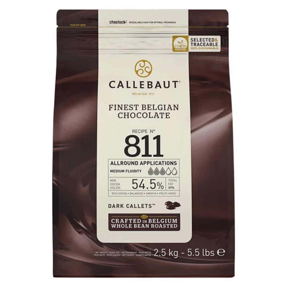 Callebaut Semi-Sweet Chocolate Callets, 2.5 Kg.