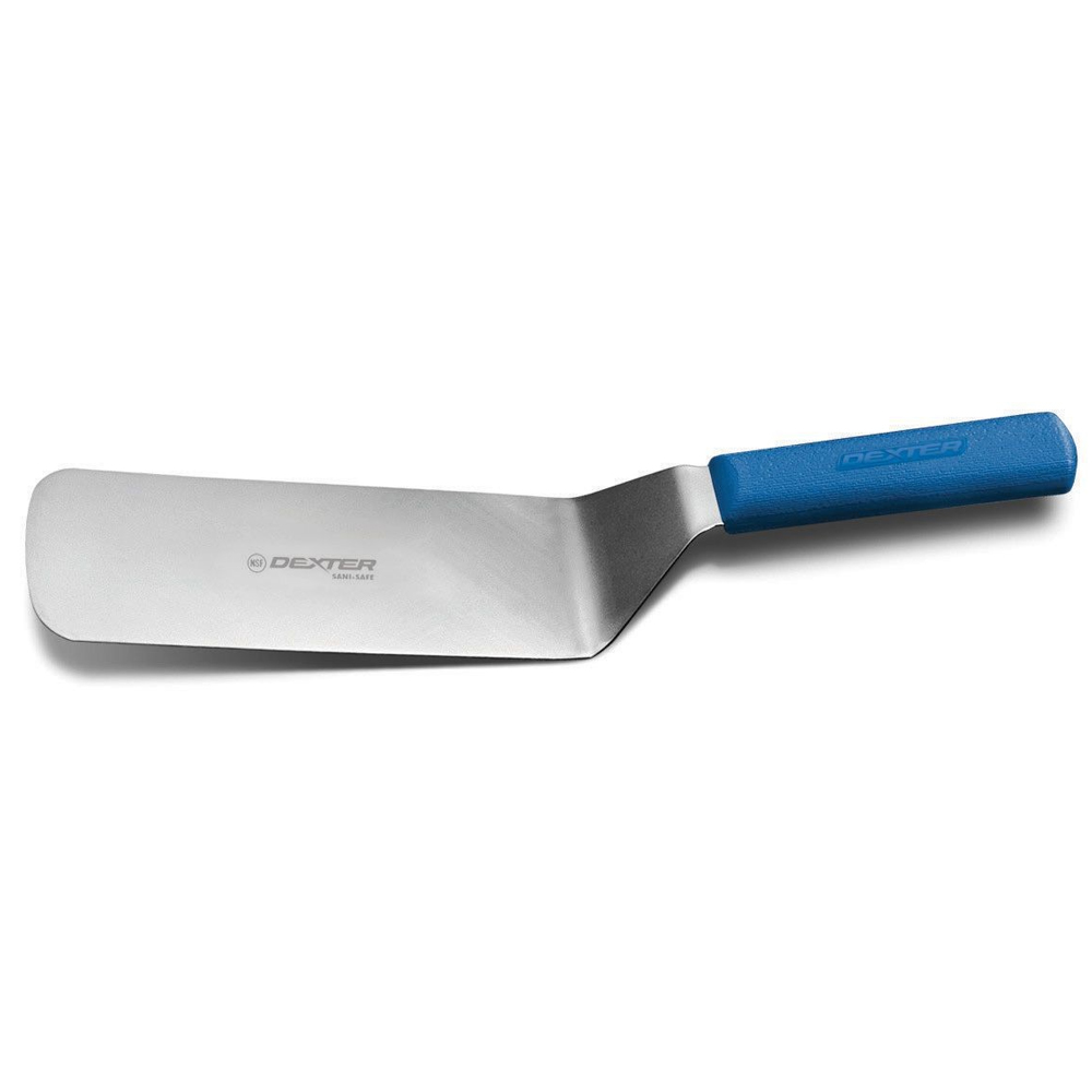 Dexter-Russell 19693C Hamburger and Cake Turner 8" x 3", Blue Handle
