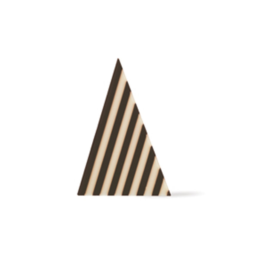 Dobla Chocolate Domino Triangle, Dark / White - Case of 538