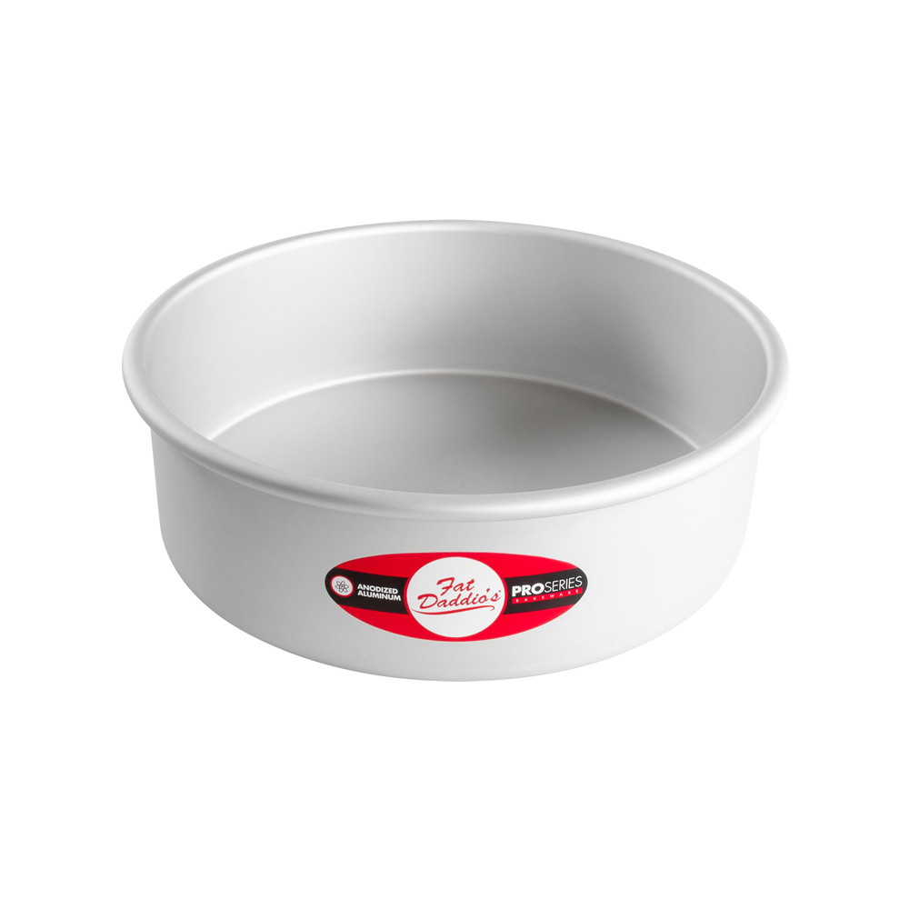 Fat Daddio's Aluminum Round Cake Pan, 3" Deep