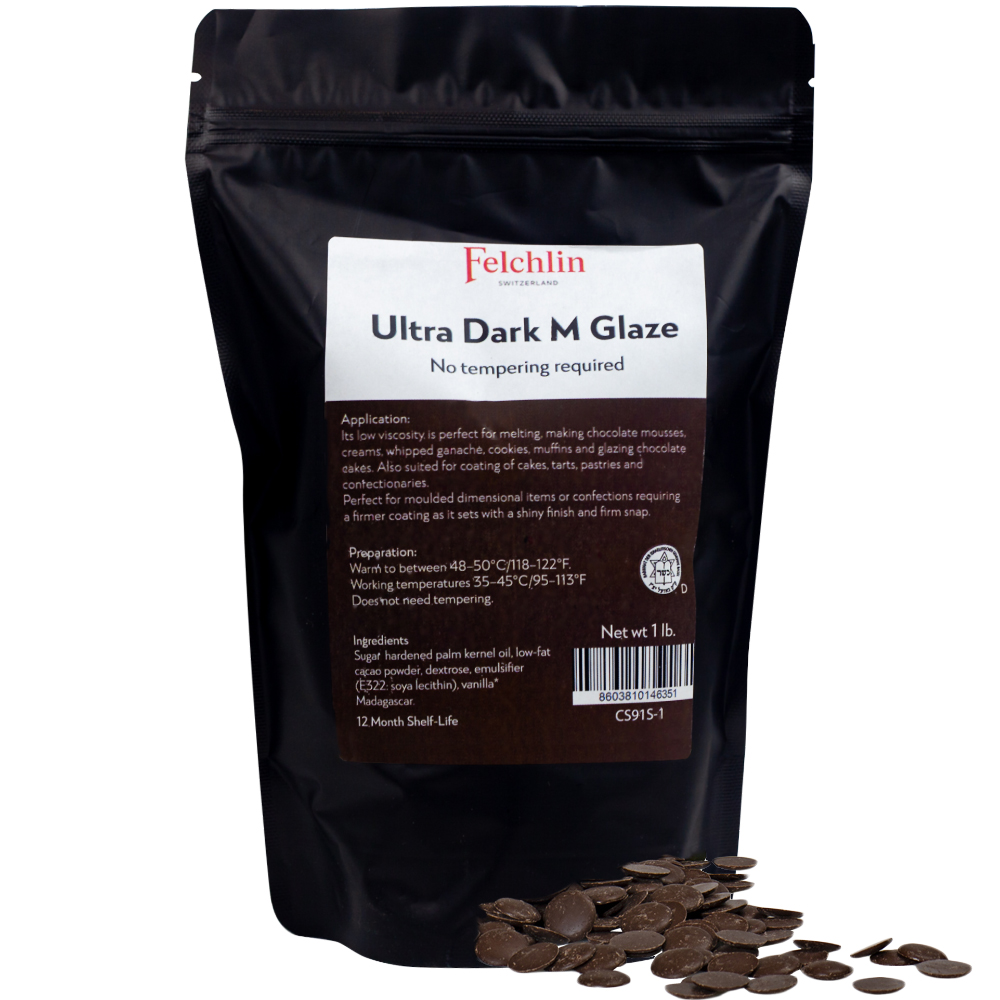Felchlin Ultra Dark M Glaze, 1 Lb.