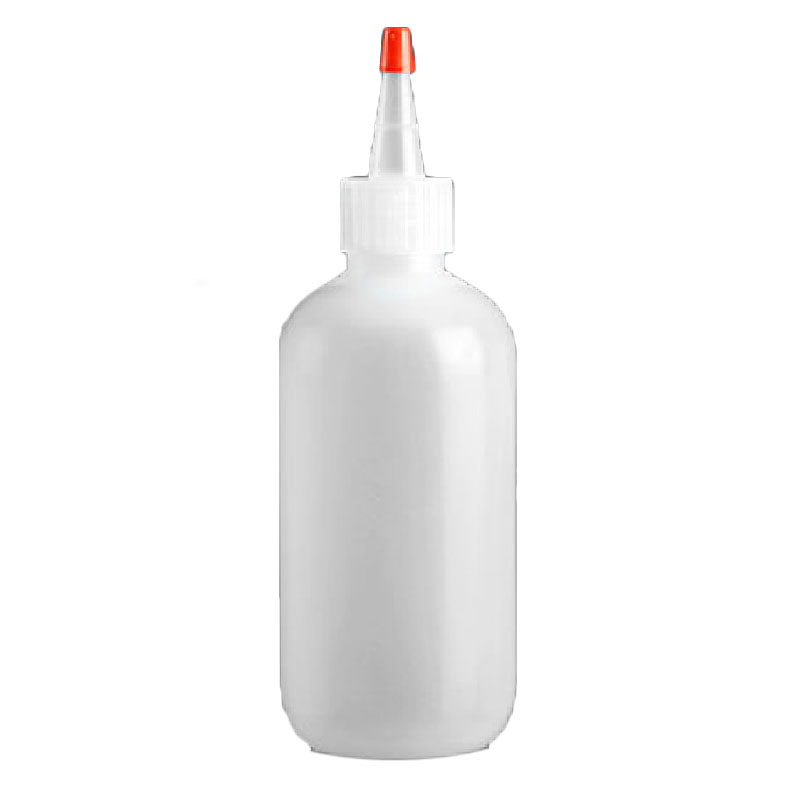 Fine-Tip Squeeze Bottles with Cap, 8 Ounce Capacity - Pack of 12