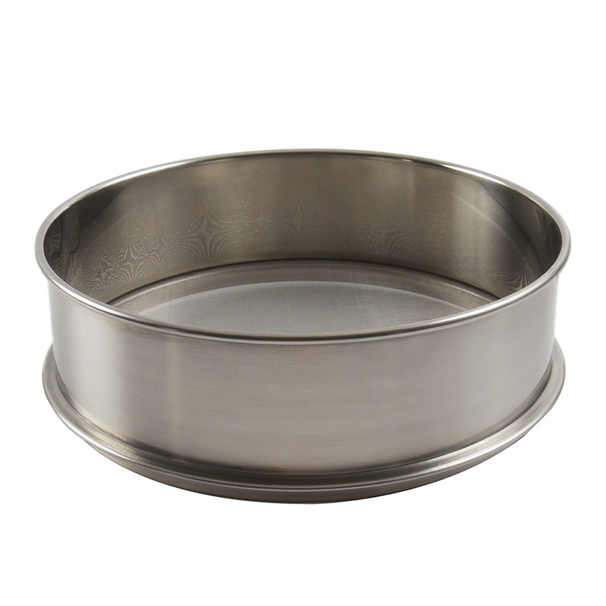 Vollum Flour Sifter / Sieve Heavy Duty, All Stainless Steel, 16-1/2" Dia. 0.6mm Holes (30 Mesh)