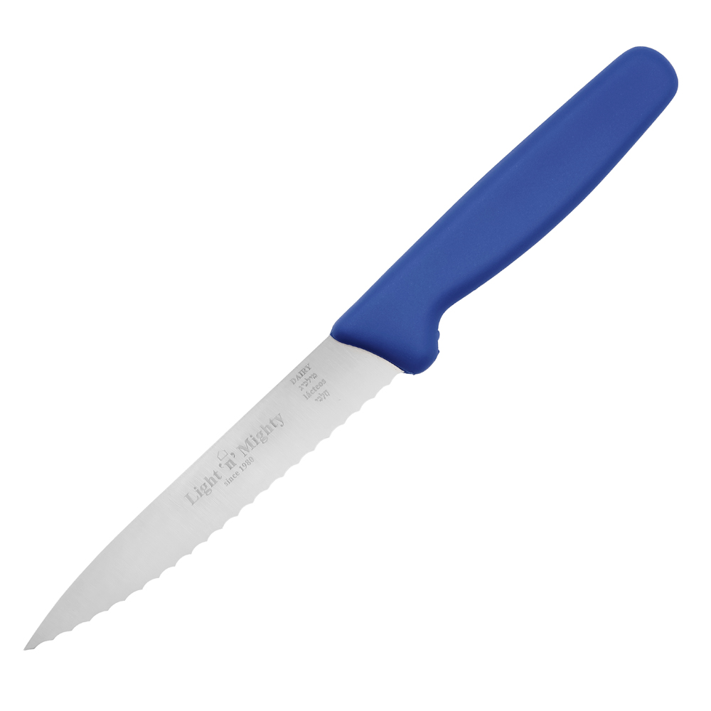 Icel Blue Serrated Utility Knife, 5 1/2" Blade